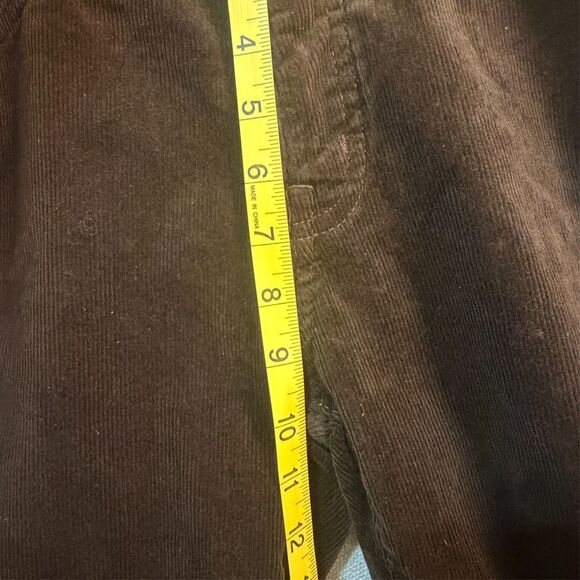 NWT Lauren Ralph Lauren Jean Women 10P Brown Mid Rise Straight Leg Corduroy Pant - Picture 9 of 10